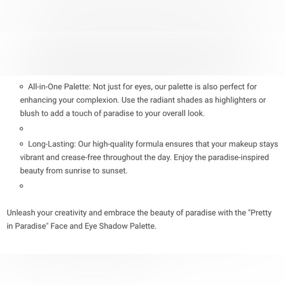 Violet Voss PRETTY IN PARADISE All In One Face & Eyeshadow Palette | New In Box - Picture 4 of 7